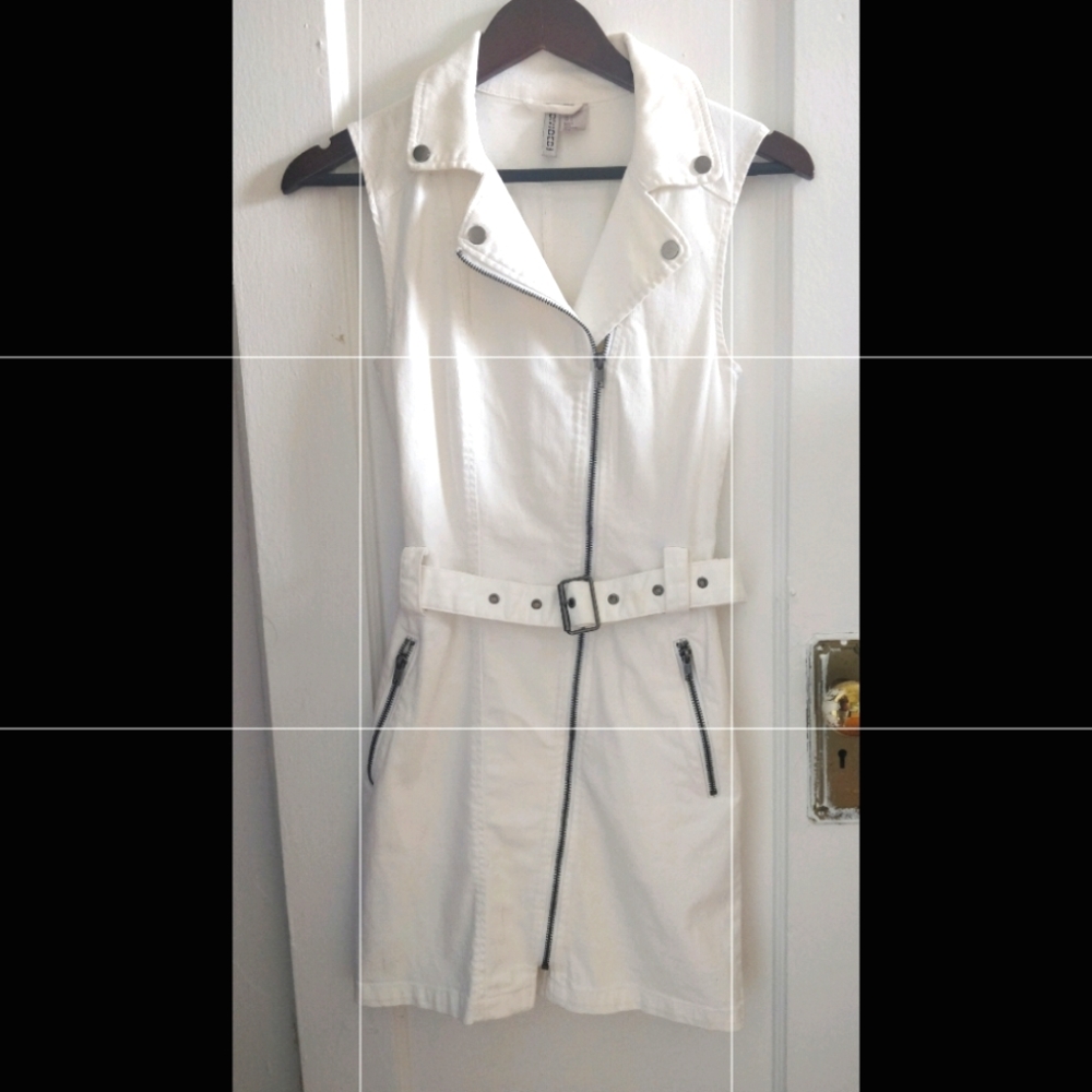 H&M Divided White Denim Dress